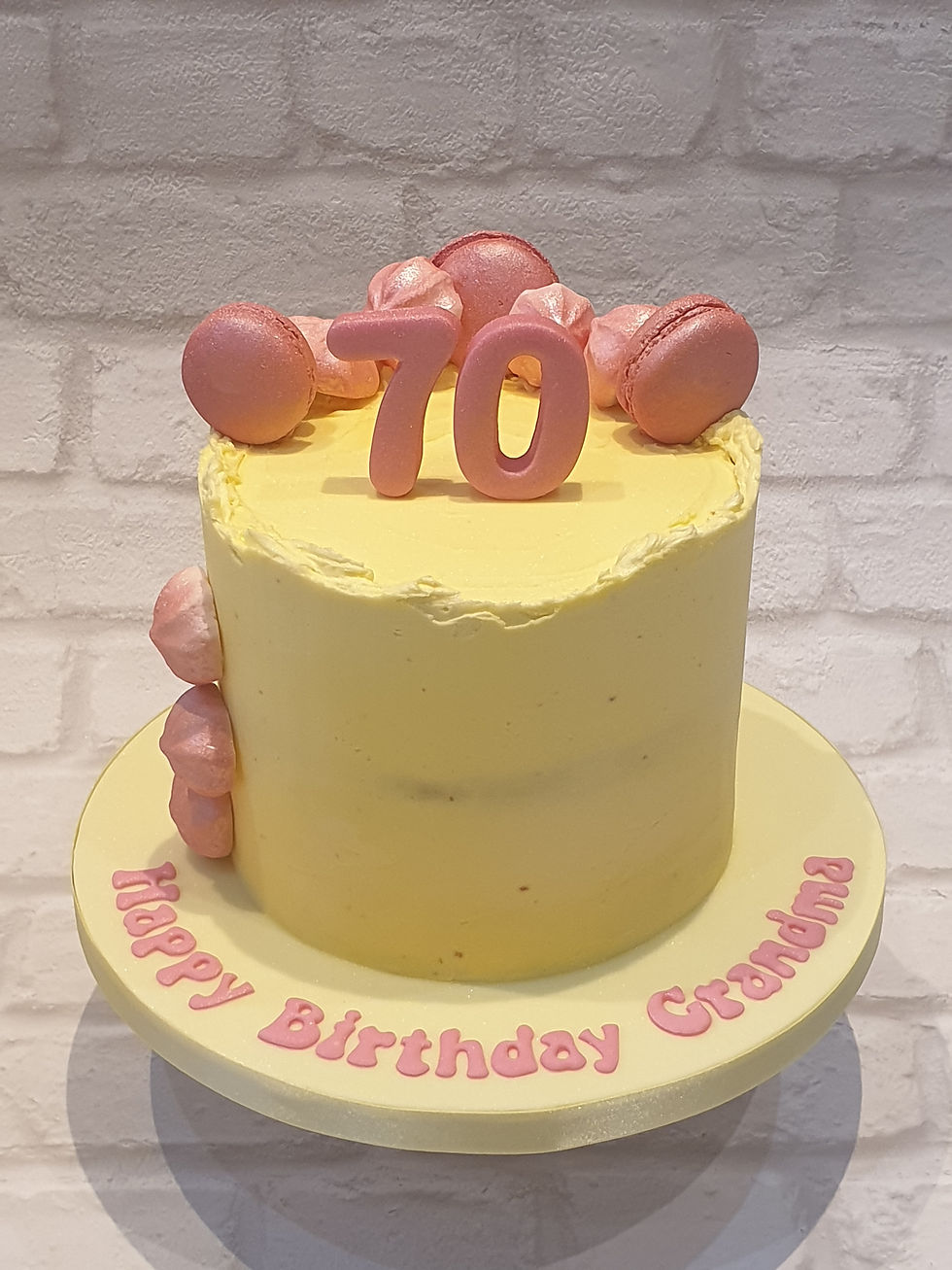 70th Macaron Chocolate Explosion Celebration Cake