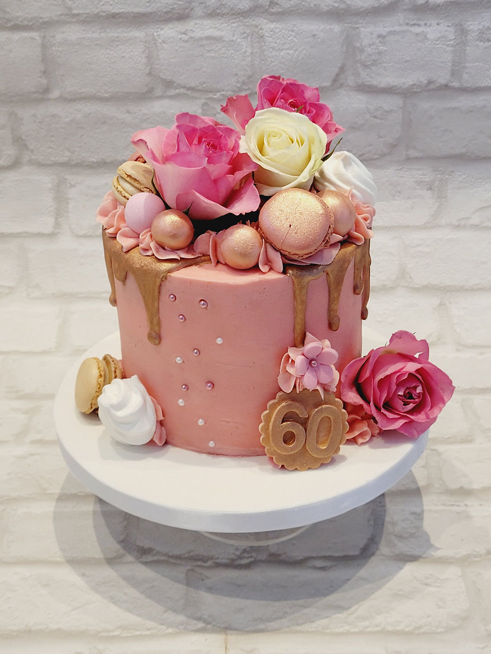 Floral and Truffle Celebration Cake