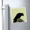 Thumbnail: crow silhouette magnet | green
