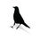 Thumbnail: crow shadow vinyl decal