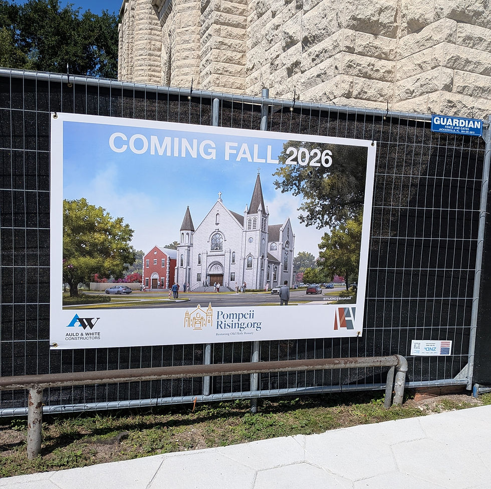 The new sign comes with a date in which we have great confidence.