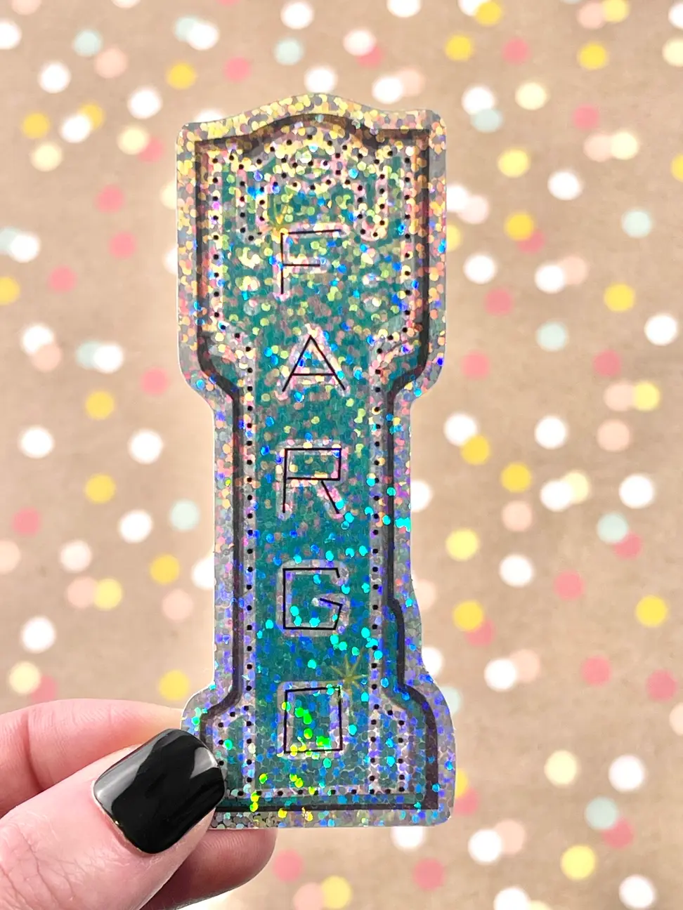 Thumbnail: Fargo Theatre Holographic Glitter Sticker