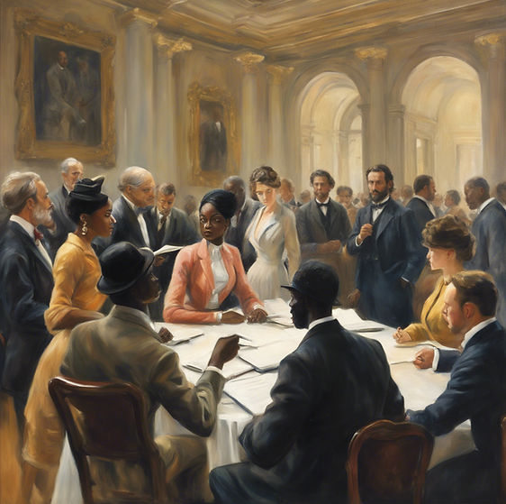 a group of business people - some Africa