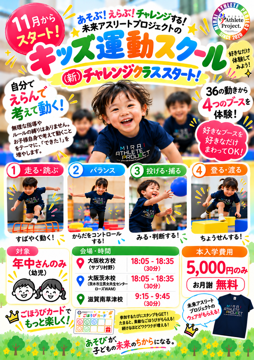 チャレンジクラスのチラシ