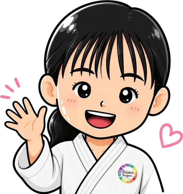 手を振るみこコーチ