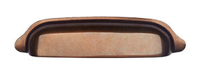 BURNISHED BRASS SHELL HANDLE