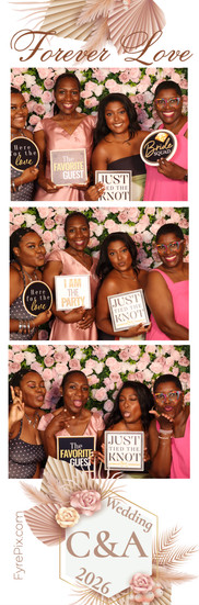 Wedding guests enjoying a luxury photo booth experience by FyrePix Photos, a professional photo booth provider in Central Texas.