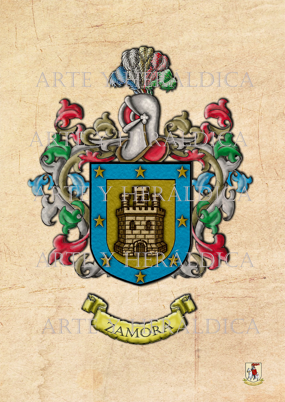 escudo del apellido Zamora
