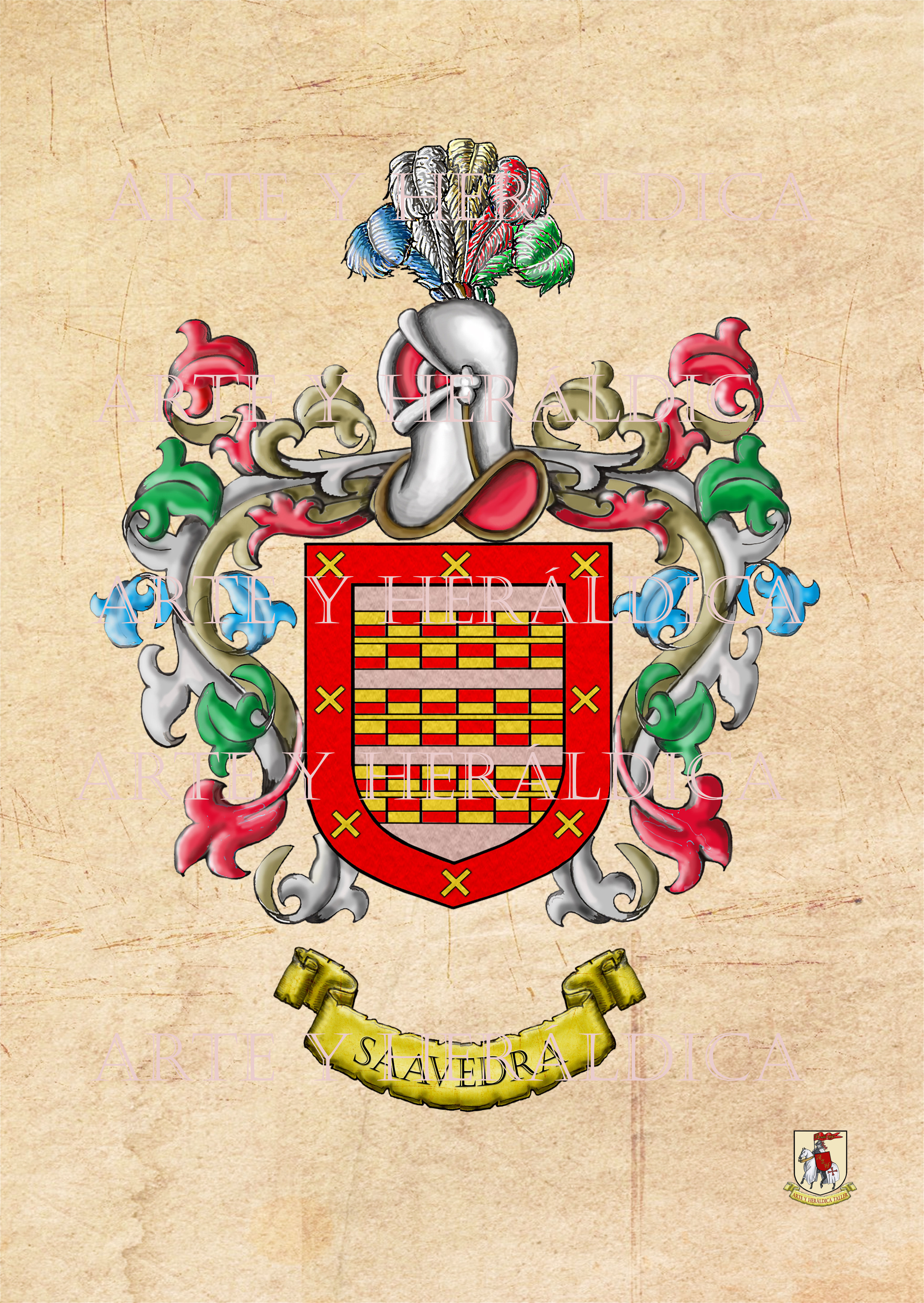 Saavedra escudo vintage en PDF