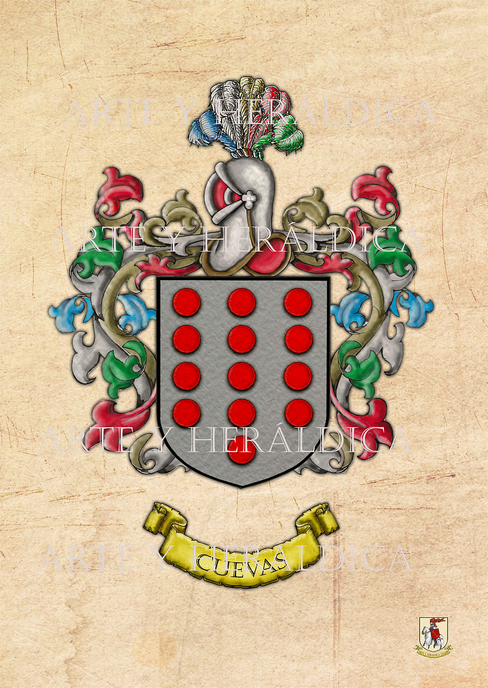 escudo del apellido Cuevas
