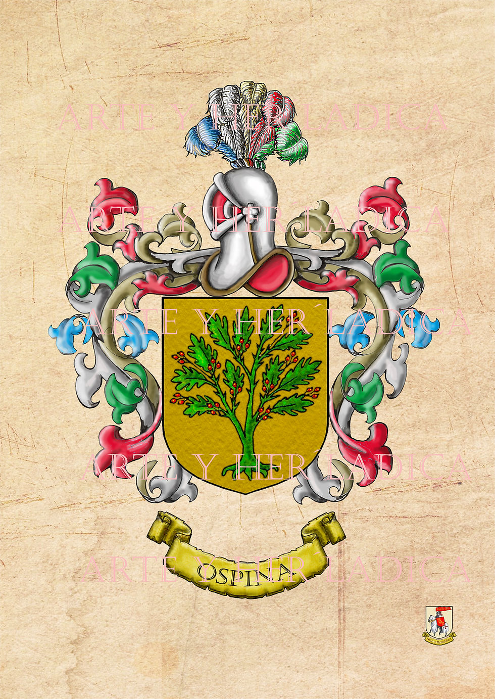 escudo del apellido Ospina