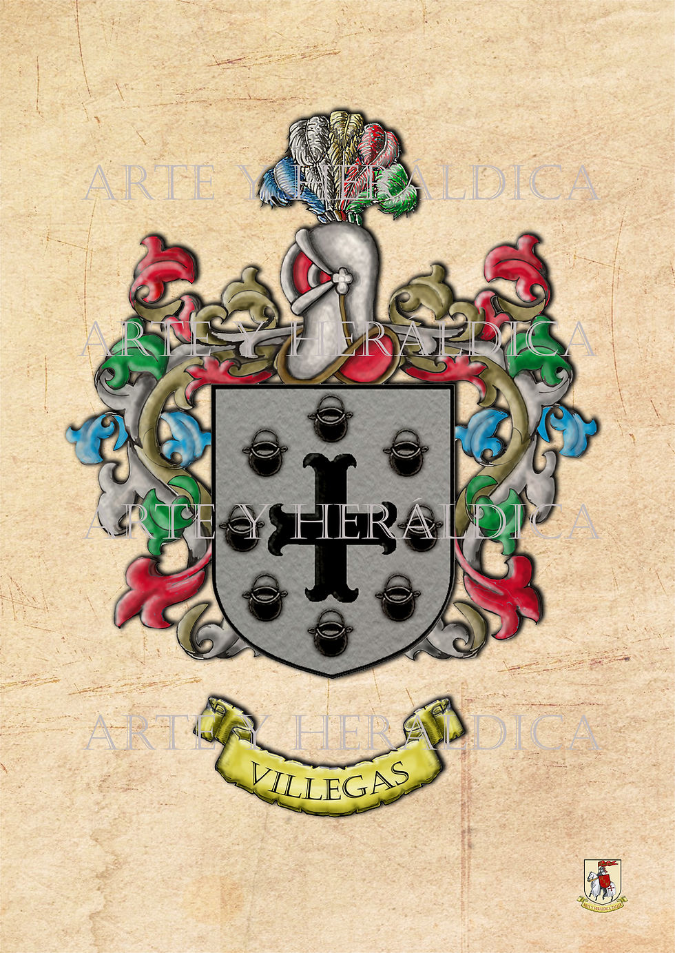 escudo del apellido Villegas