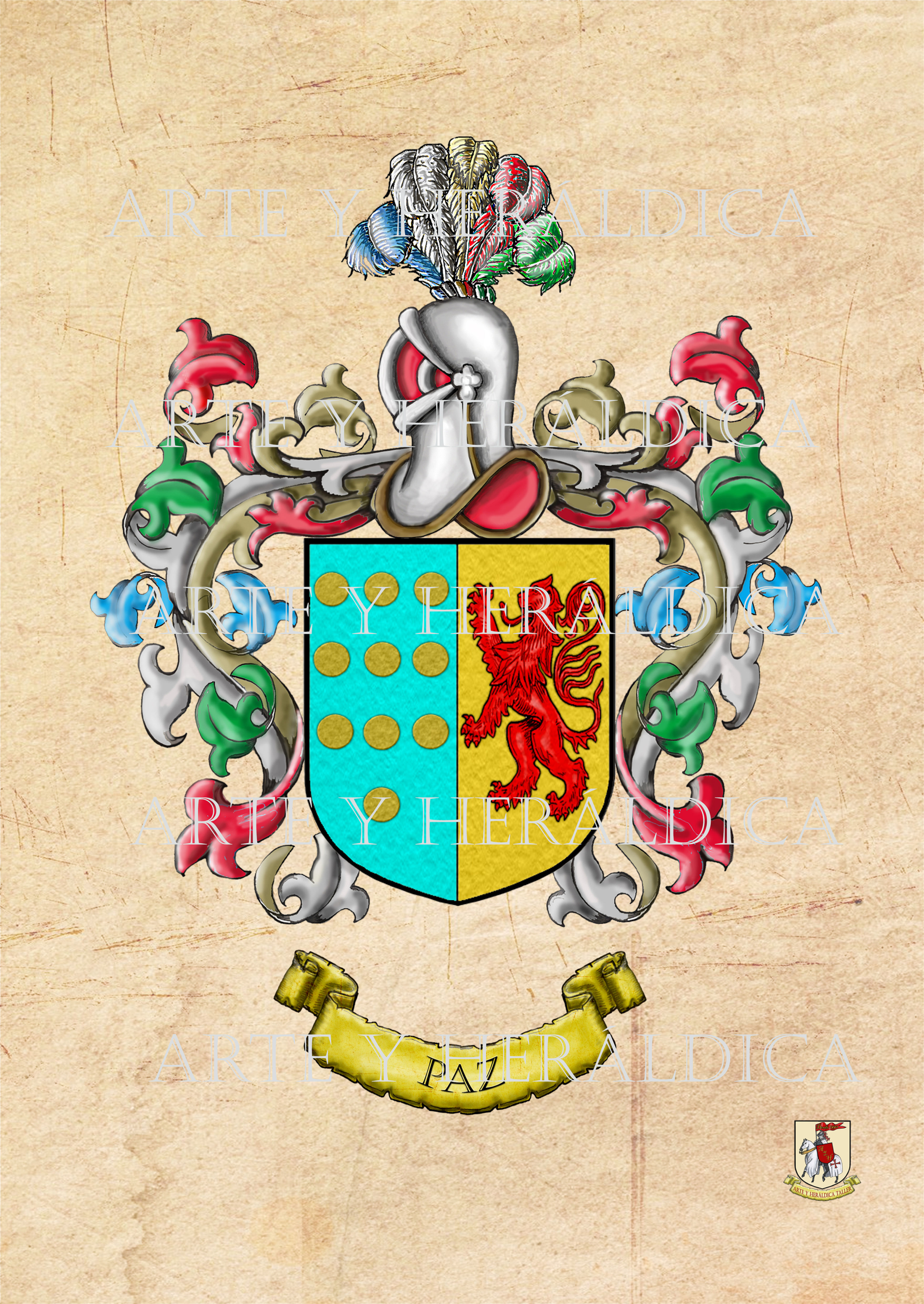 Paz escudo vintage en PDF