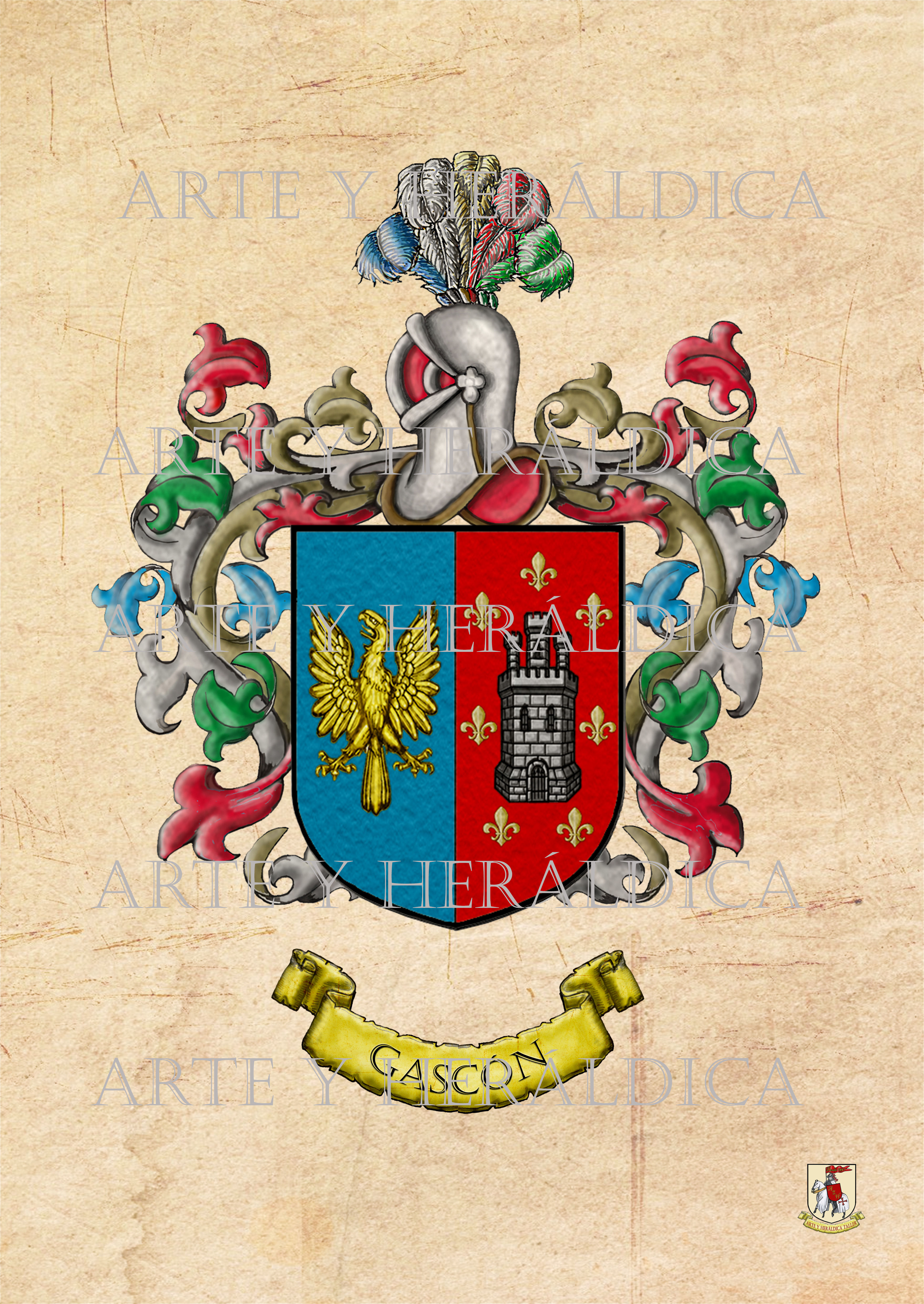 Gascón escudo vintage en PDF