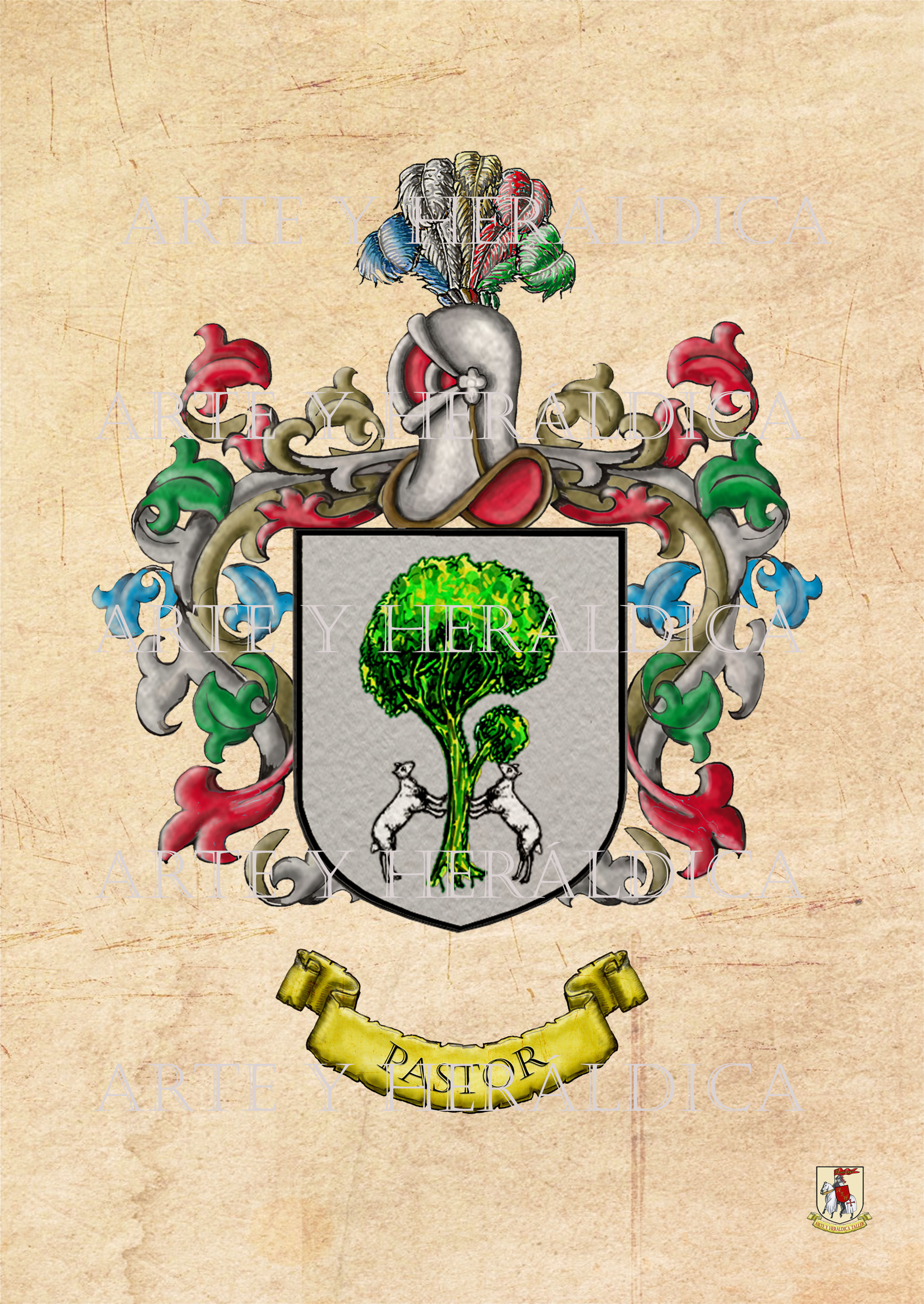 Pastor escudo vintage en PDF