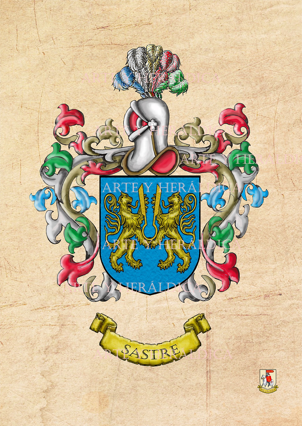 escudo del apellido sastre