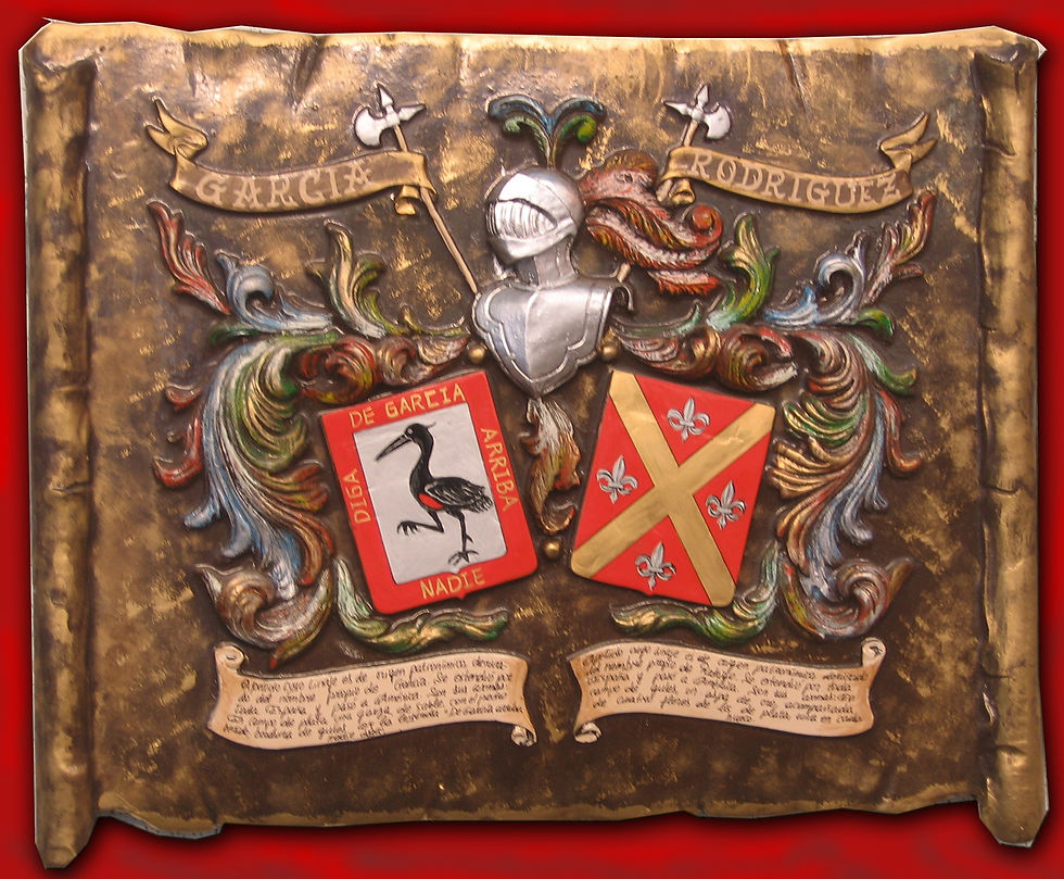 escudos en piedra artificial