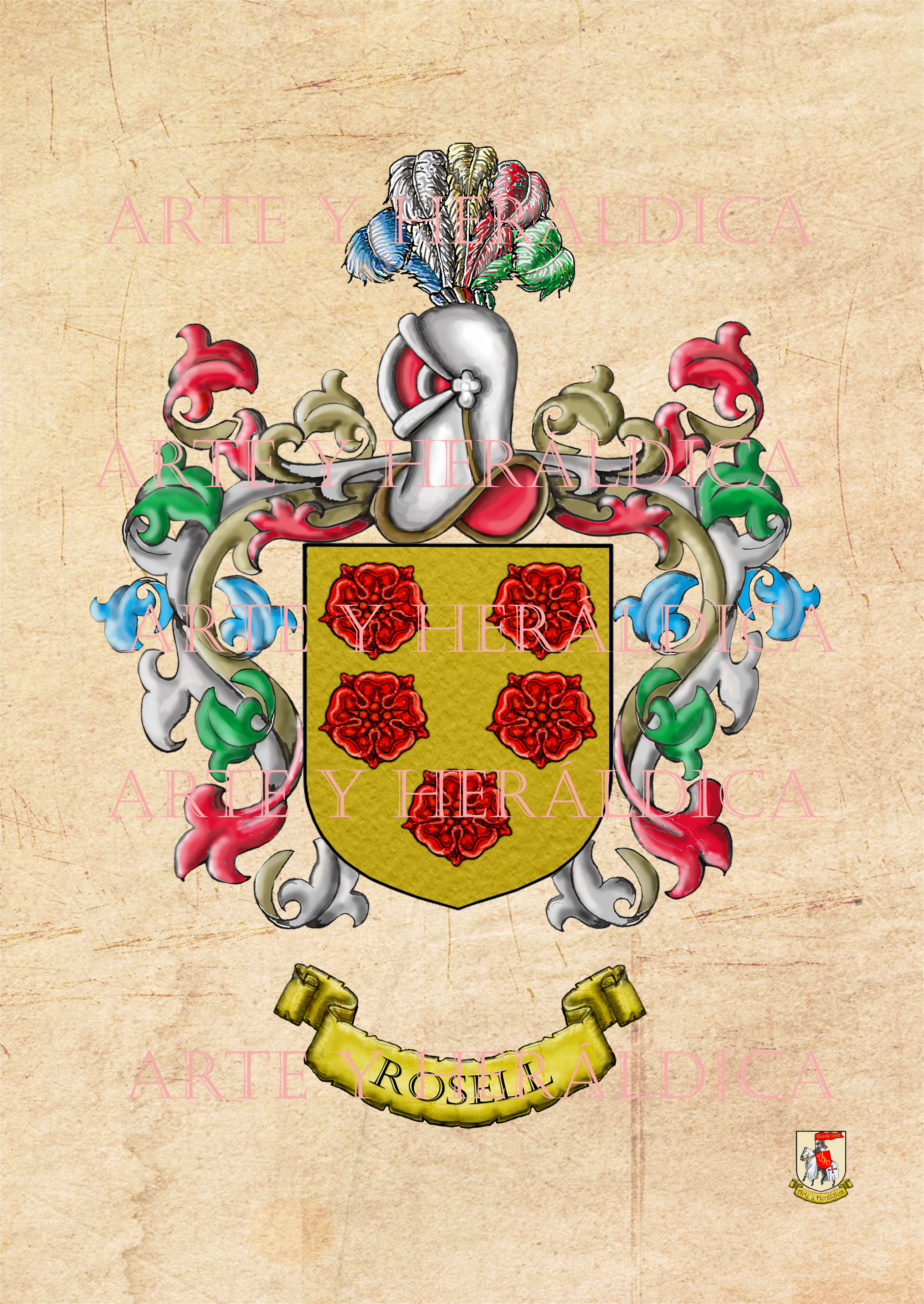 escudo del apellido Rosell
