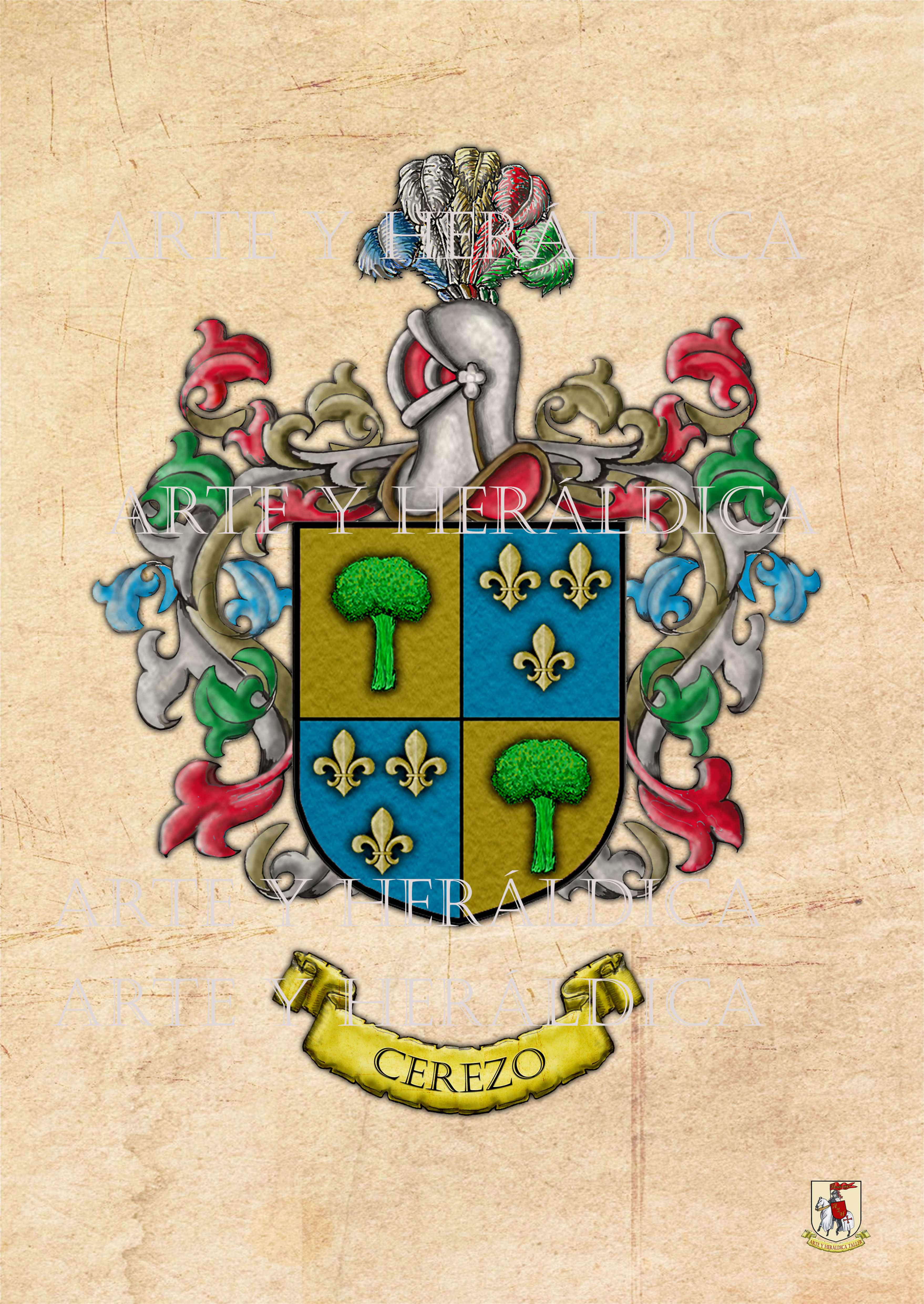 escudo del apellido Cerezo