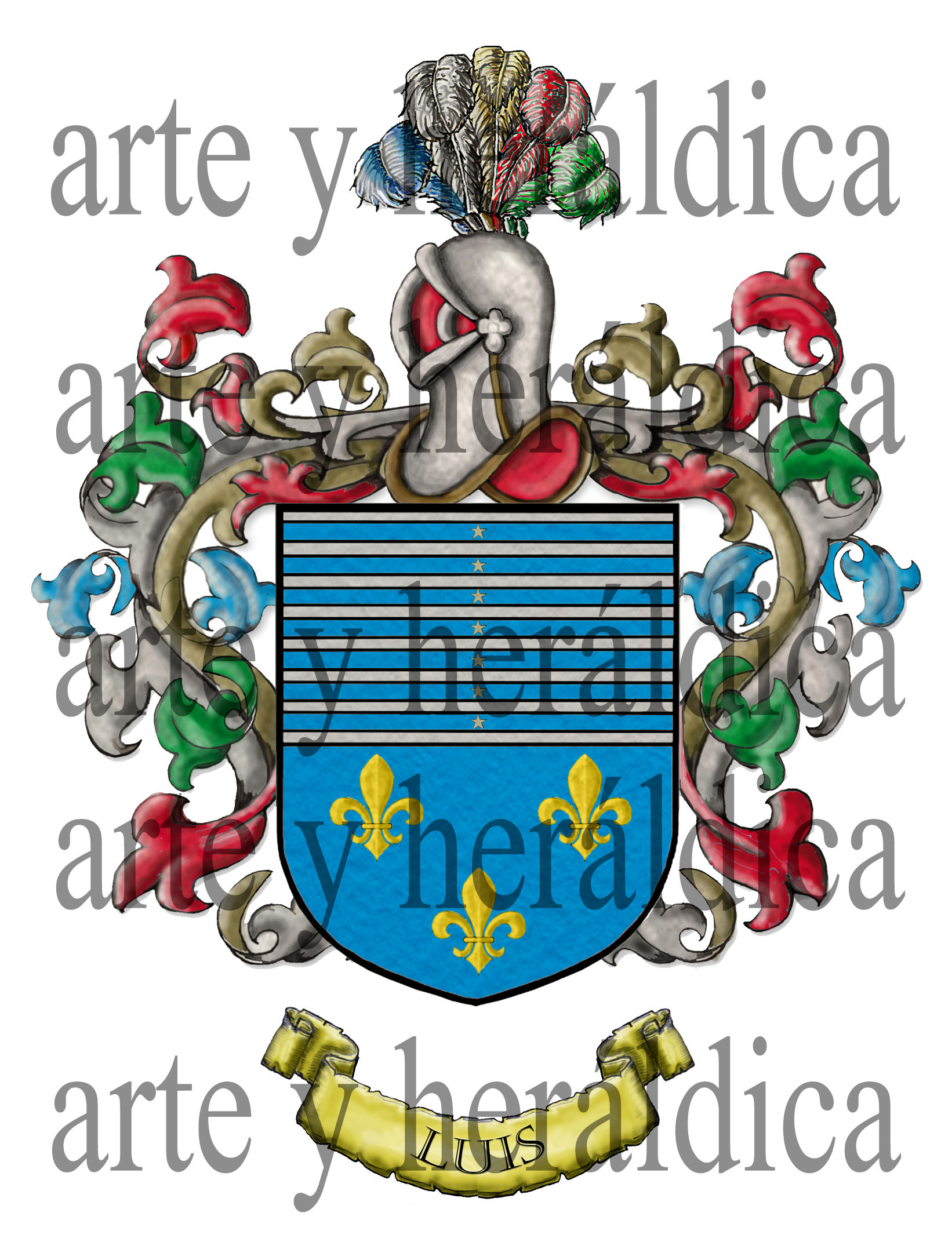 Luis escudo heráldico