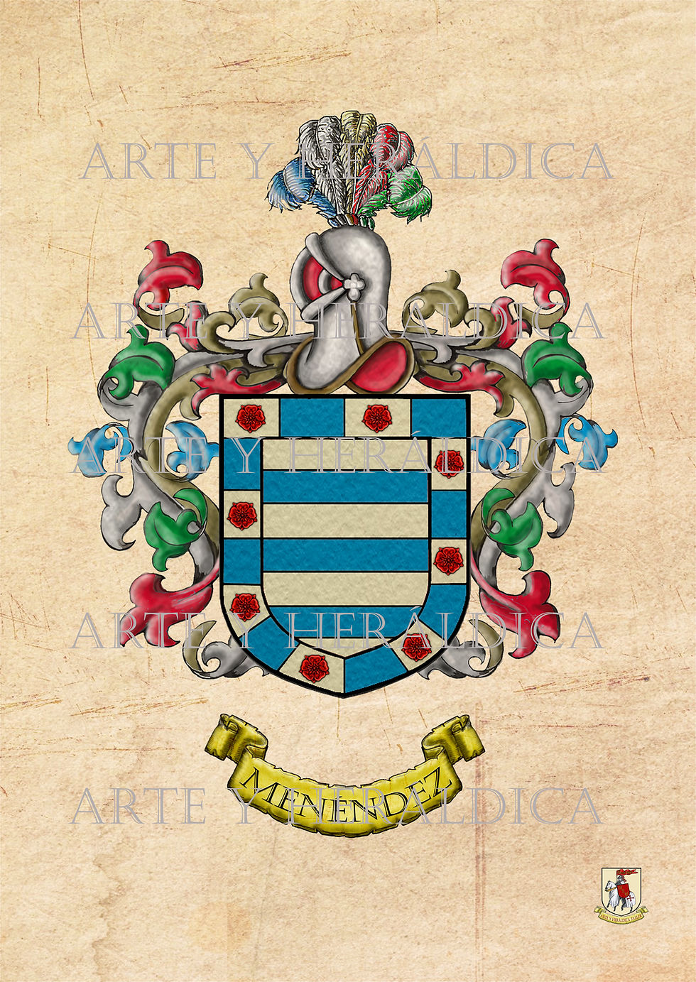 Menéndez escudo vintage en PDF