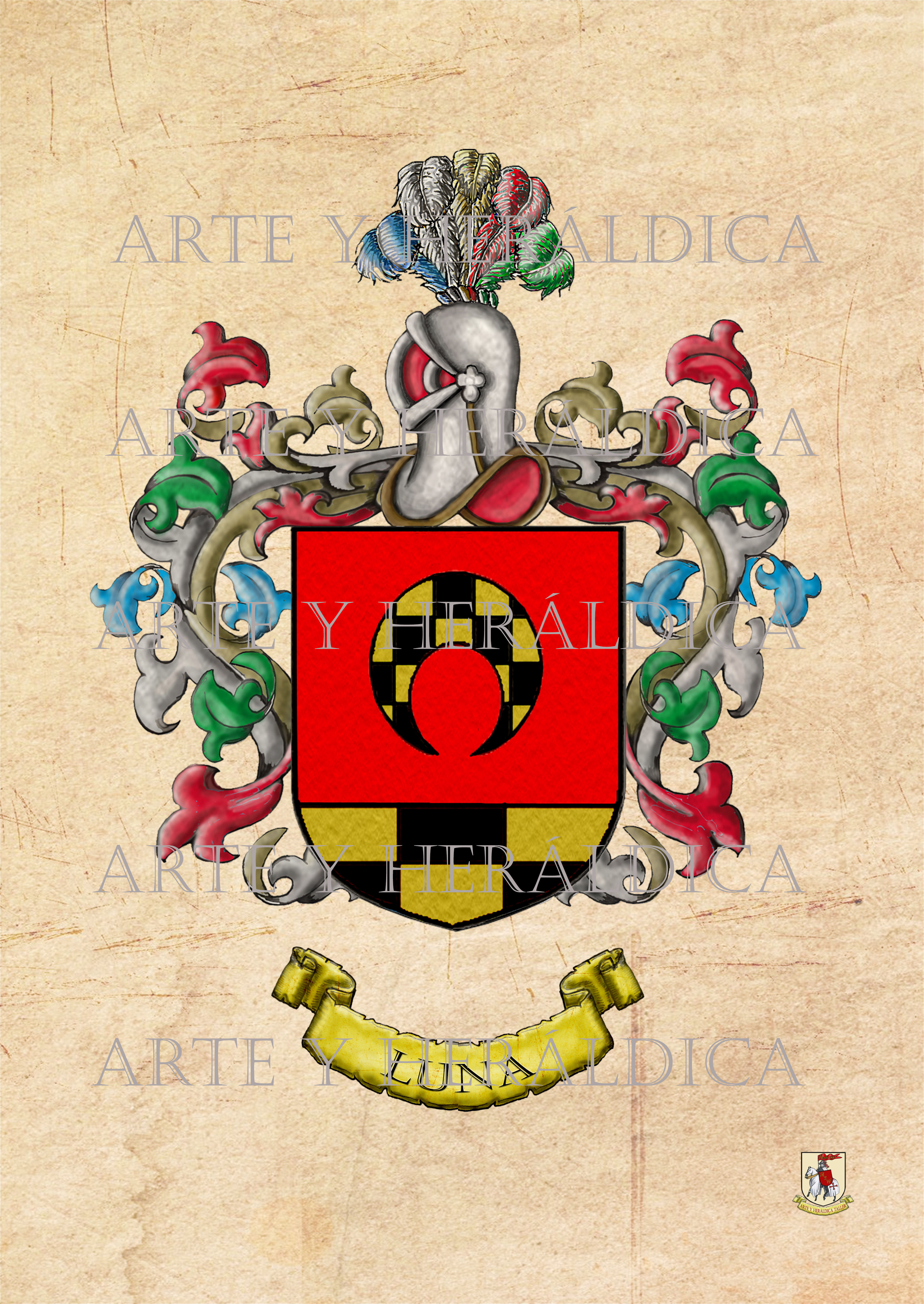 Luna escudo vintage en PDF