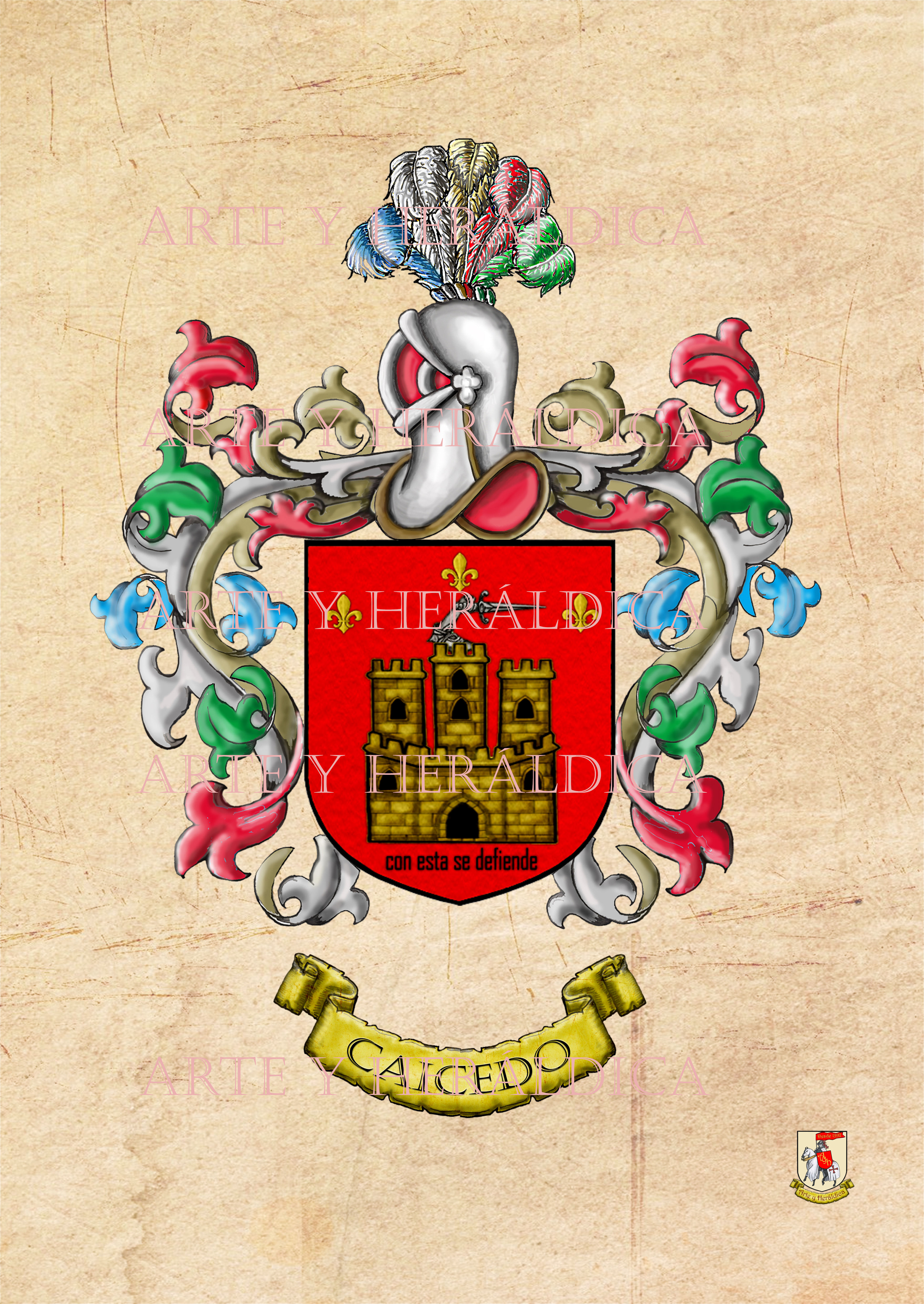 escudo del apellido Caicedo