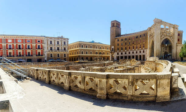 Roman Amphiteather in Piazza S. Oronzo, Lecce, Puglia, Italy