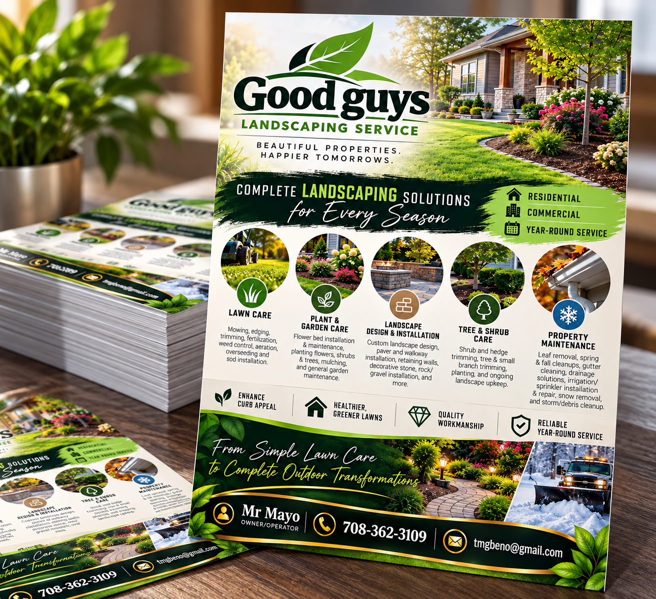 Custom 5.5 × 8.5 Full-Color Flyers