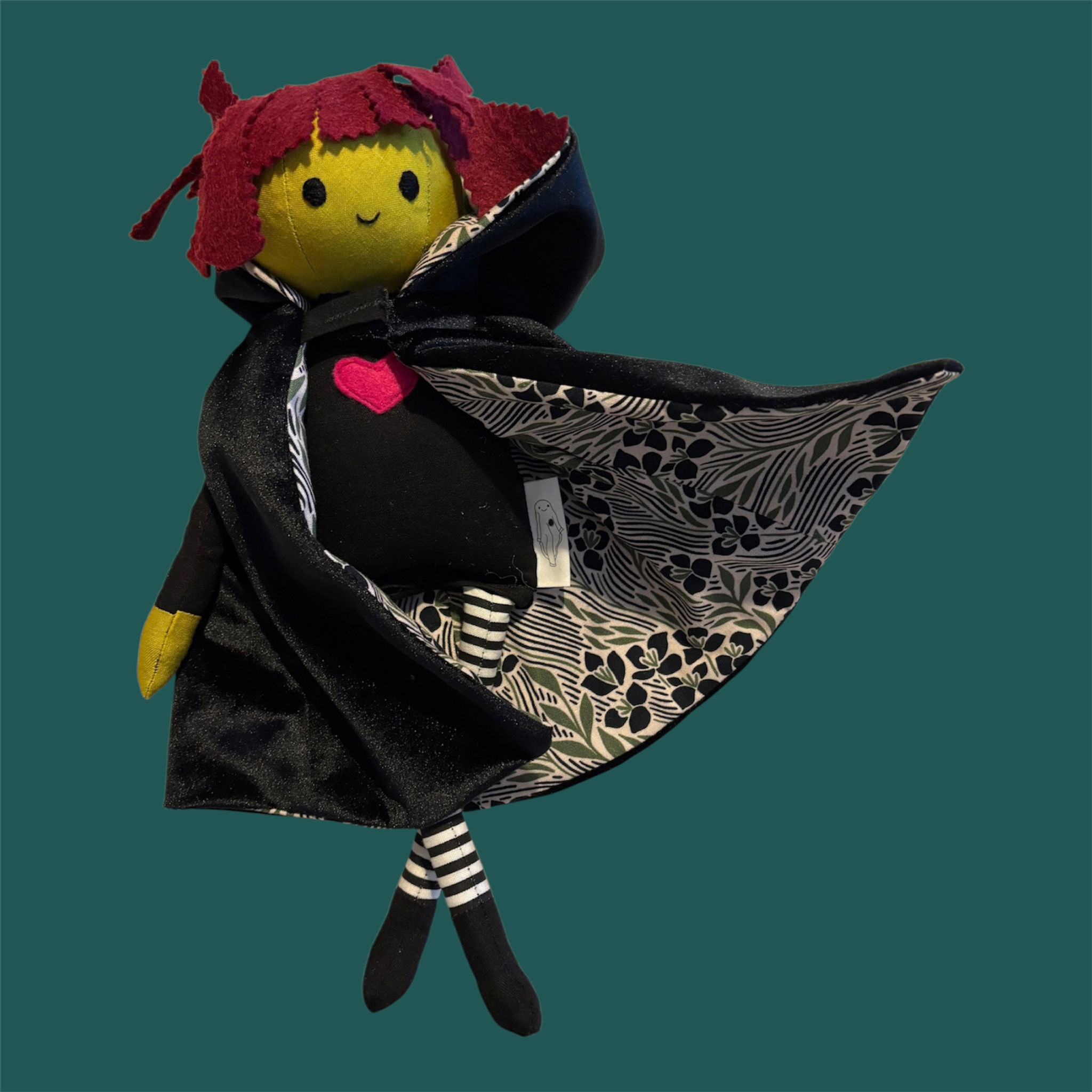 Bog Witch— maroon/pea (comes with cape)