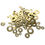 Thumbnail: 100x Brass Round Hole Flat Washers