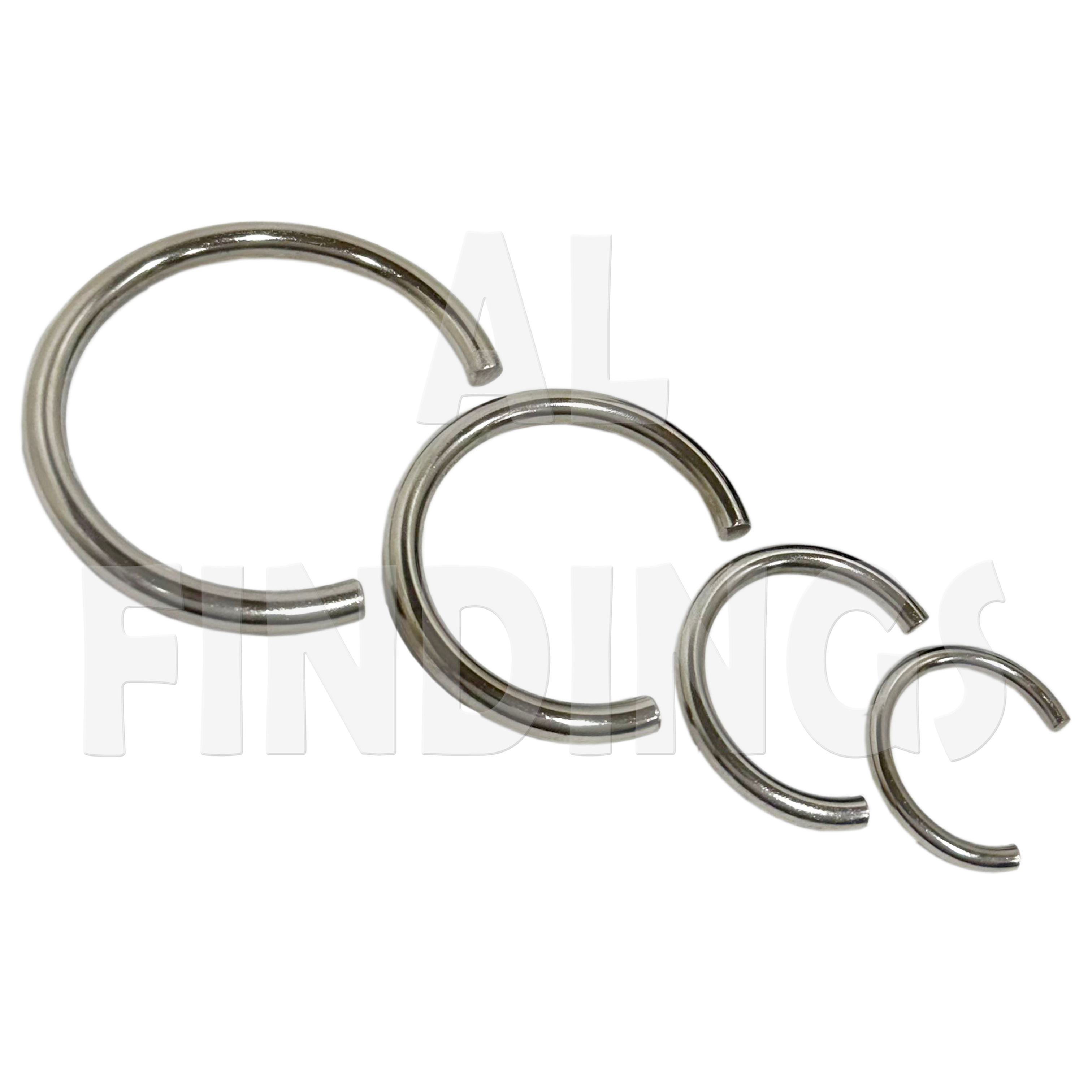 4x Clock Mainspring 'C' Clamps/ Holders