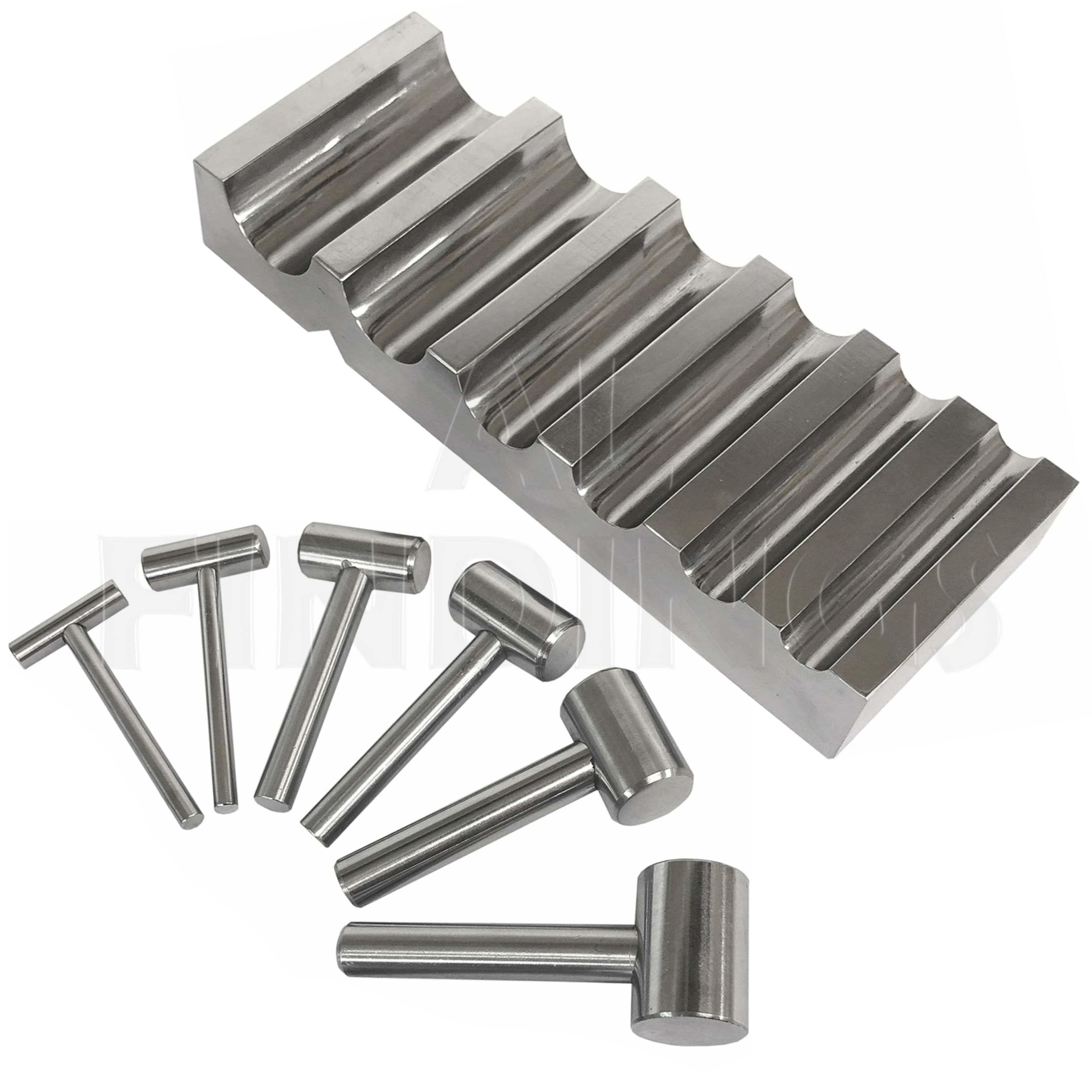 Steel Bending Forming Block & 6 Punches