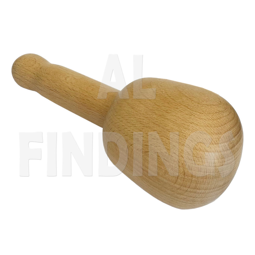 Thumbnail: Jumbo 2pc Wood Dapping Punch Set : 72-58mm