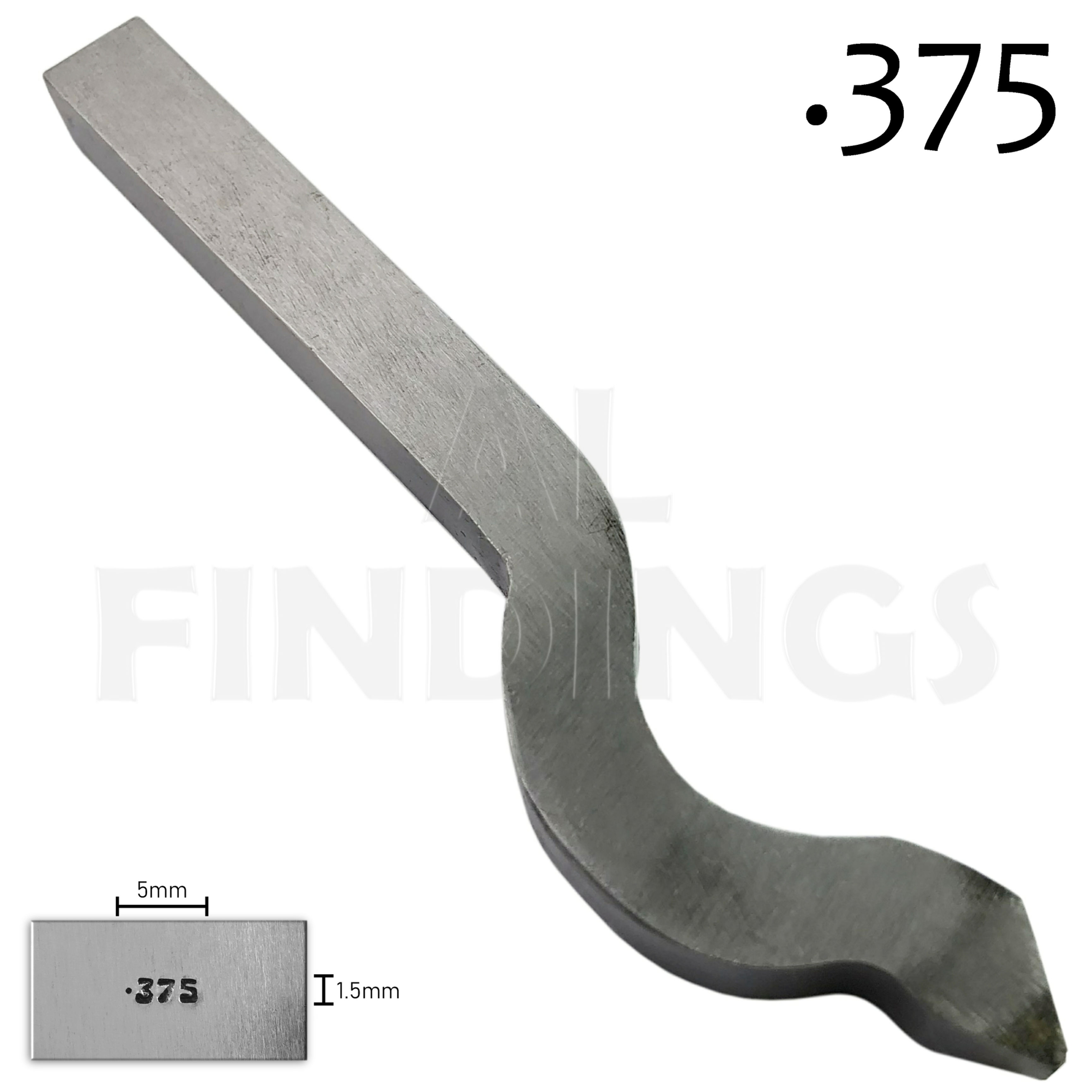 .375 Gold Swan Neck Carat Punch