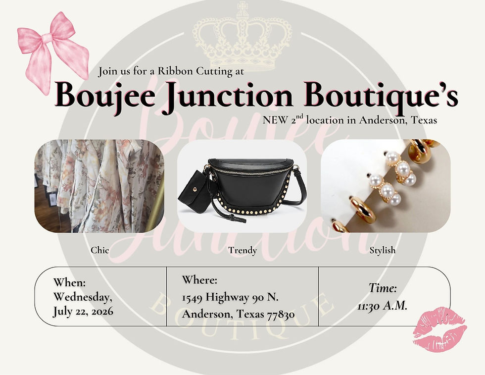 Ribbon Cutting at Boujee Junction Boutique's 2nd Location