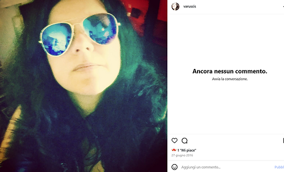 Selfie Vanessa Rusci dal progetto About Your Body screen shot dalla pagina Instagram varuscis