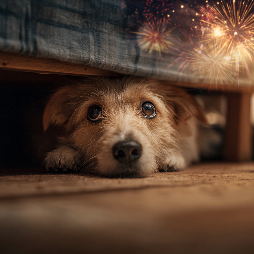Dogs and Fireworks: How to Keep Your Dog Calm on Bonfire Night in Hampshire