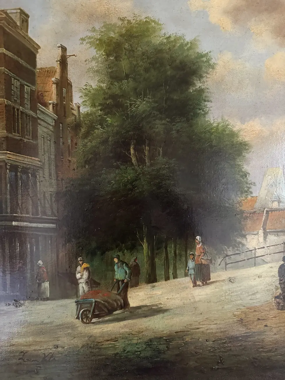 Thumbnail: Figures by a Canal Bridge