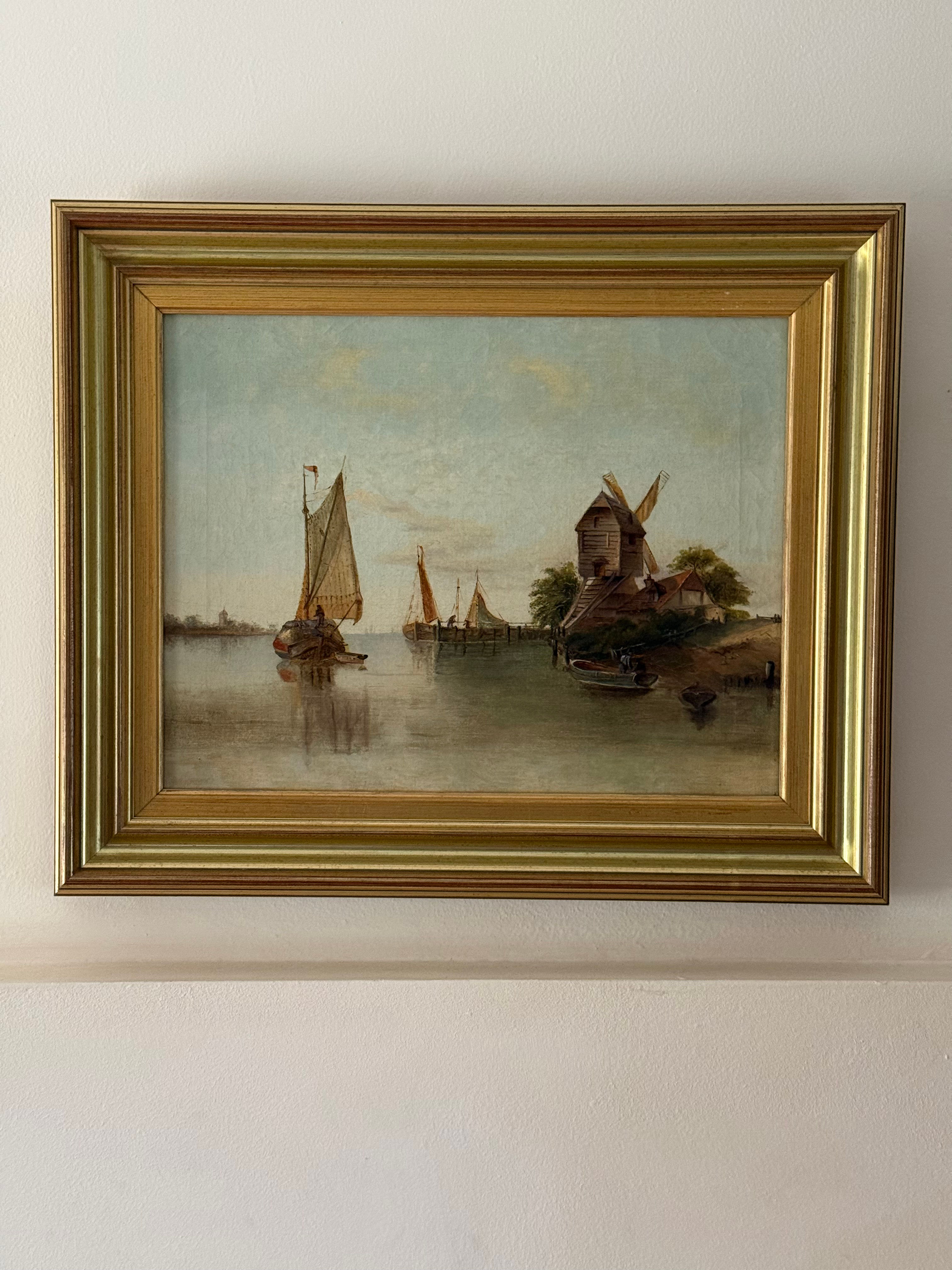 Quiet Mooring by the Windmill