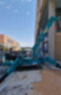 Erection and installation of cladding and glass panels using URW 376
