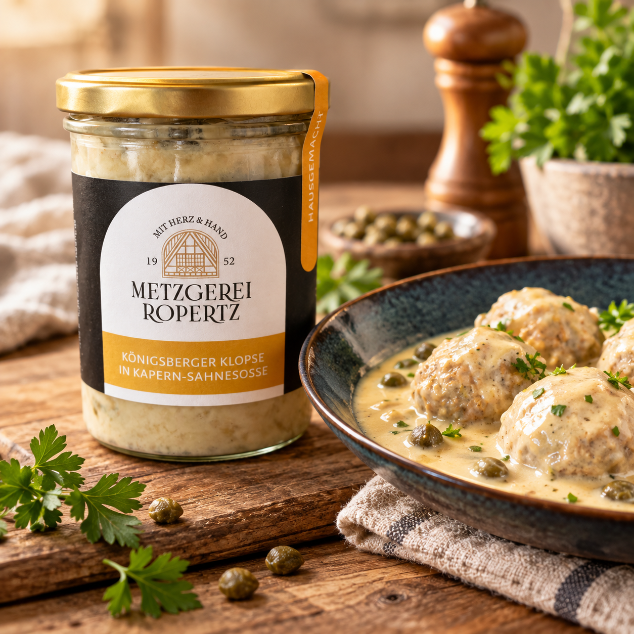 Königsberger Klopse – mit Kalbsfleisch