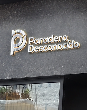 Paradero Desconocido diseño logotipo
