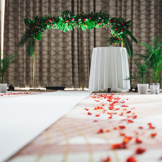 Hilton - koral w zieleni