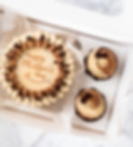 4" Cake + 2 cupcakes: Chocolate Espresso