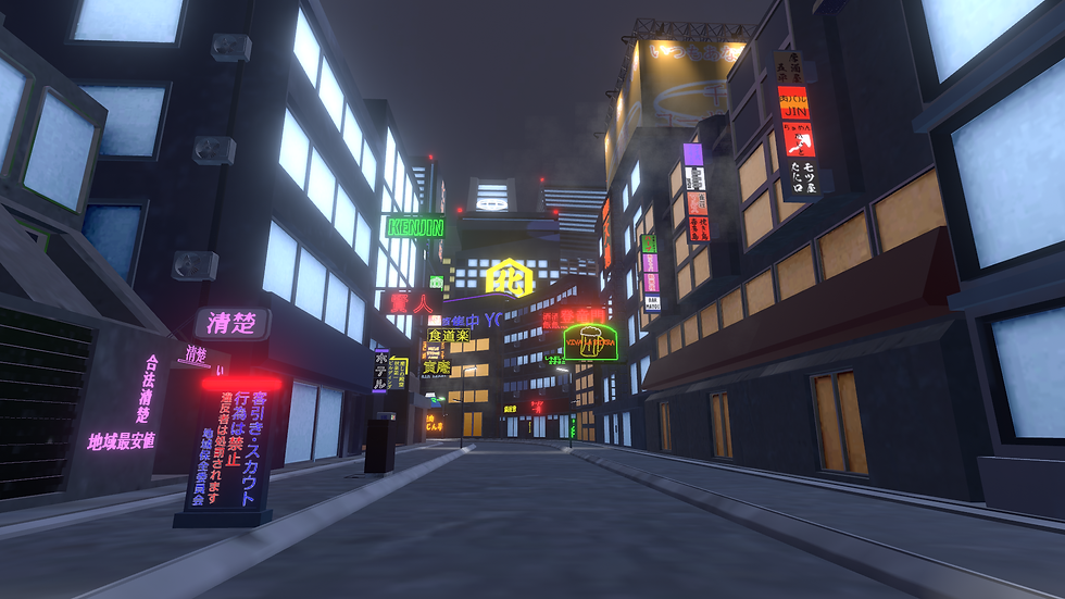 VRCWorld-Japanese Cyberpunk City
