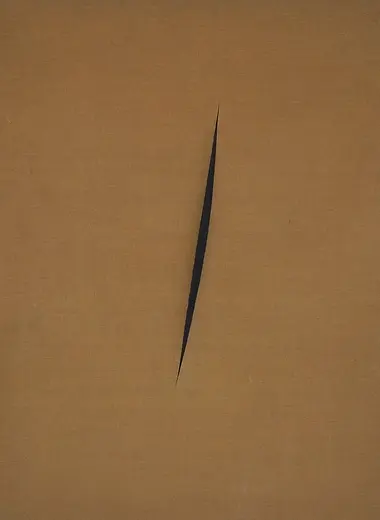Lucio Fontana’s Spatial Concept: Expectation (1960) © 2026 Fondation Lucio Fontana