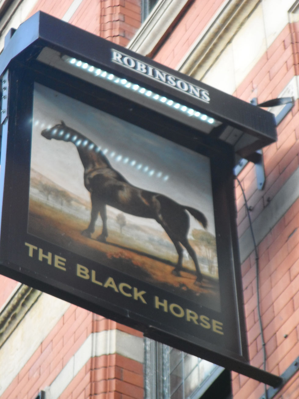 Black Horse pub sign, Preston