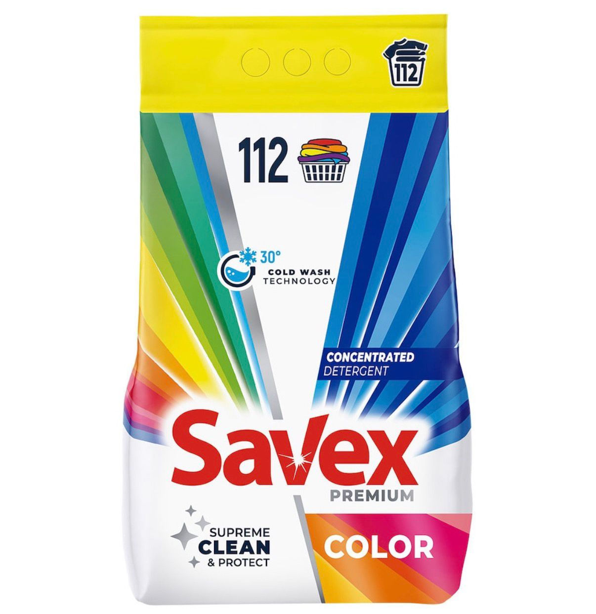 Detergent pudra Savex Premium Color , 9kg, 112 de spalari