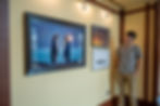 Max looking at his recent exhibition featuring his work on MetalPrint.